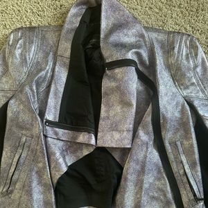 Bcbg silver jacket